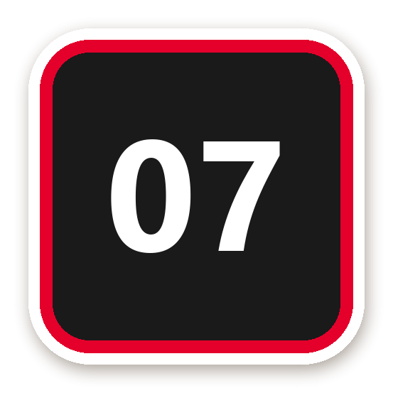 สติ๊กเกอร์ สติ๊กเกอร์เบอร์แข่ง 07
