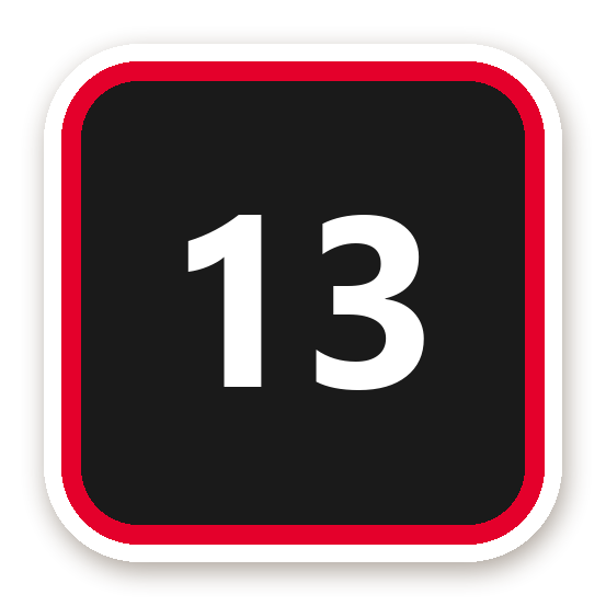 สติ๊กเกอร์ สติ๊กเกอร์เบอร์แข่ง 13