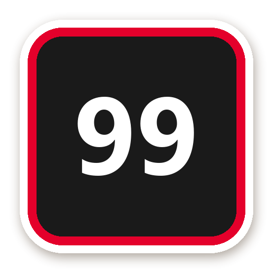 สติ๊กเกอร์ไดคัท สติ๊กเกอร์เบอร์แข่ง 99 กันน้ำ ตัดตามลาย