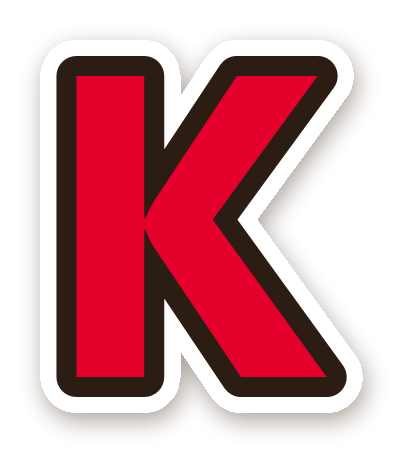 สติ๊กเกอร์ไดคัท สติ๊กเกอร์ตัวอักษรอังกฤษ K สีแดง กันน้ำ ตัดตามลาย
