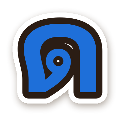 สติ๊กเกอร์ไดคัท สติ๊กเกอร์ตัวอักษรไทย ด สีน้ำเงิน กันน้ำ ตัดตามลาย