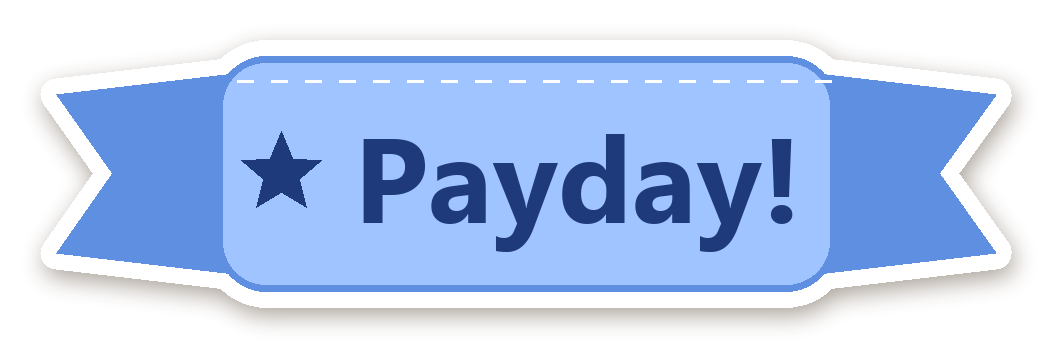 สติ๊กเกอร์ สติ๊กเกอร์ไดอารี่ ป้าย Payday!
