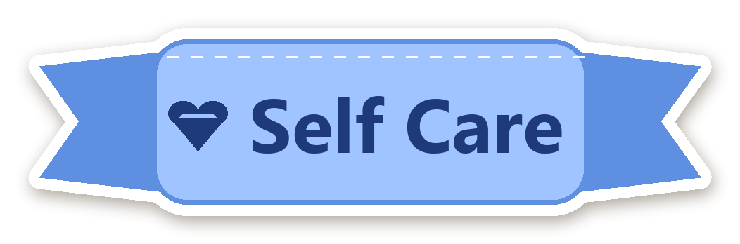 สติ๊กเกอร์ไดคัท สติ๊กเกอร์ไดอารี่ ป้าย Self Care กันน้ำ ตัดตามลาย