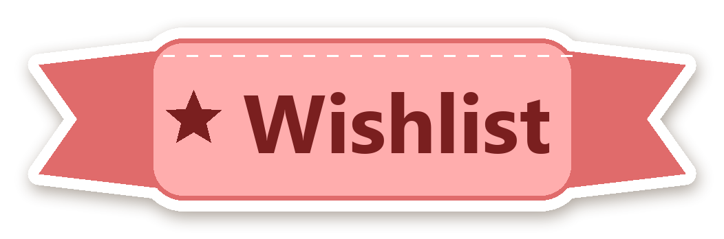 สติ๊กเกอร์ไดคัท สติ๊กเกอร์ไดอารี่ ป้าย Wishlist กันน้ำ ตัดตามลาย
